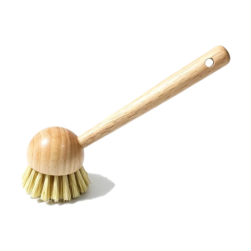 Wooden Handle Kitchen Pot Brush