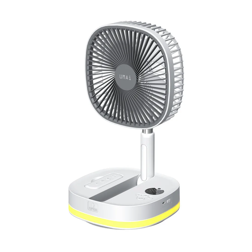 Rechargeable Folding LED Display Fan