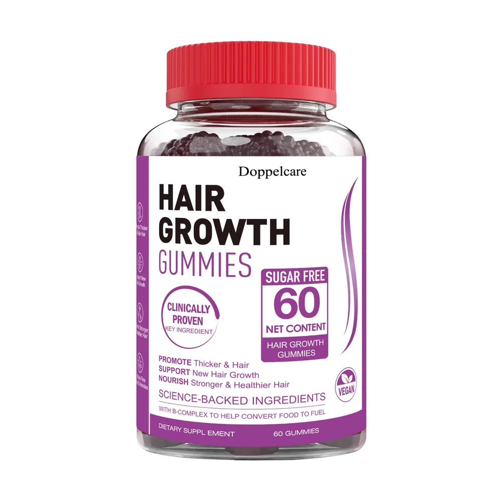 Hair Gummies, 60 Pieces per Bottle